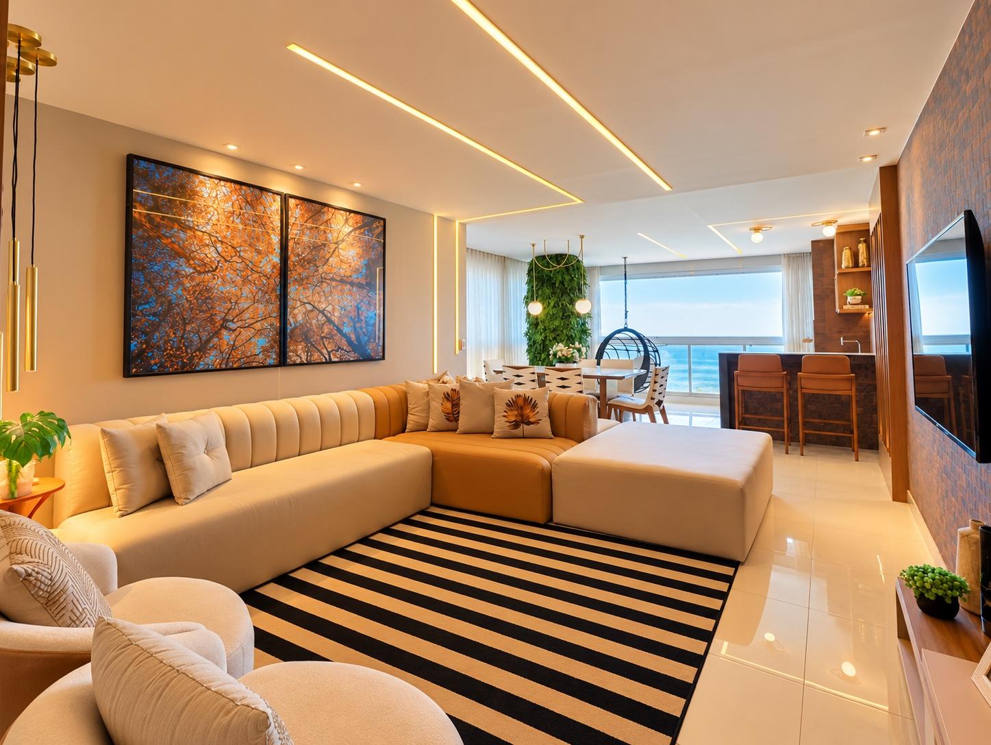 Apartamento à venda na Orla da Praia do Morro em Guarapari-ES: 3 quartos, 3 suítes, 1 sala, 4 banheiros, 2 vagas de garagem, 155m².