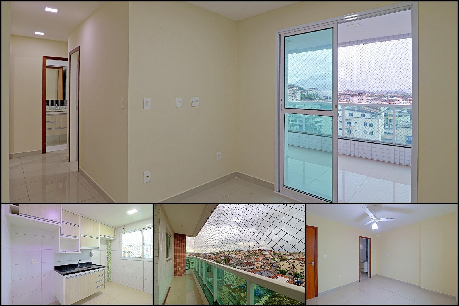 Apartamento à venda de 3 quartos, 1 suíte, varanda com vista para montanhas, localizado na Praia do Morro em Guarapari - ES