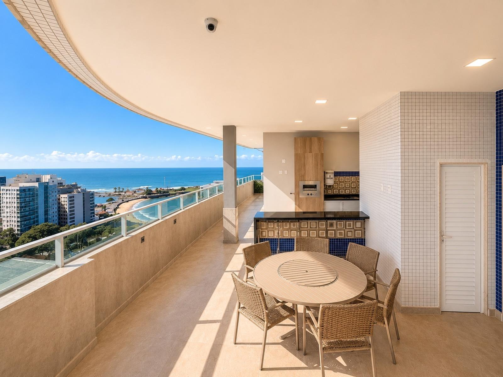 Apartamento de 3 quartos no Centro de Guarapari-ES, com suíte, salas amplas e 2 vagas