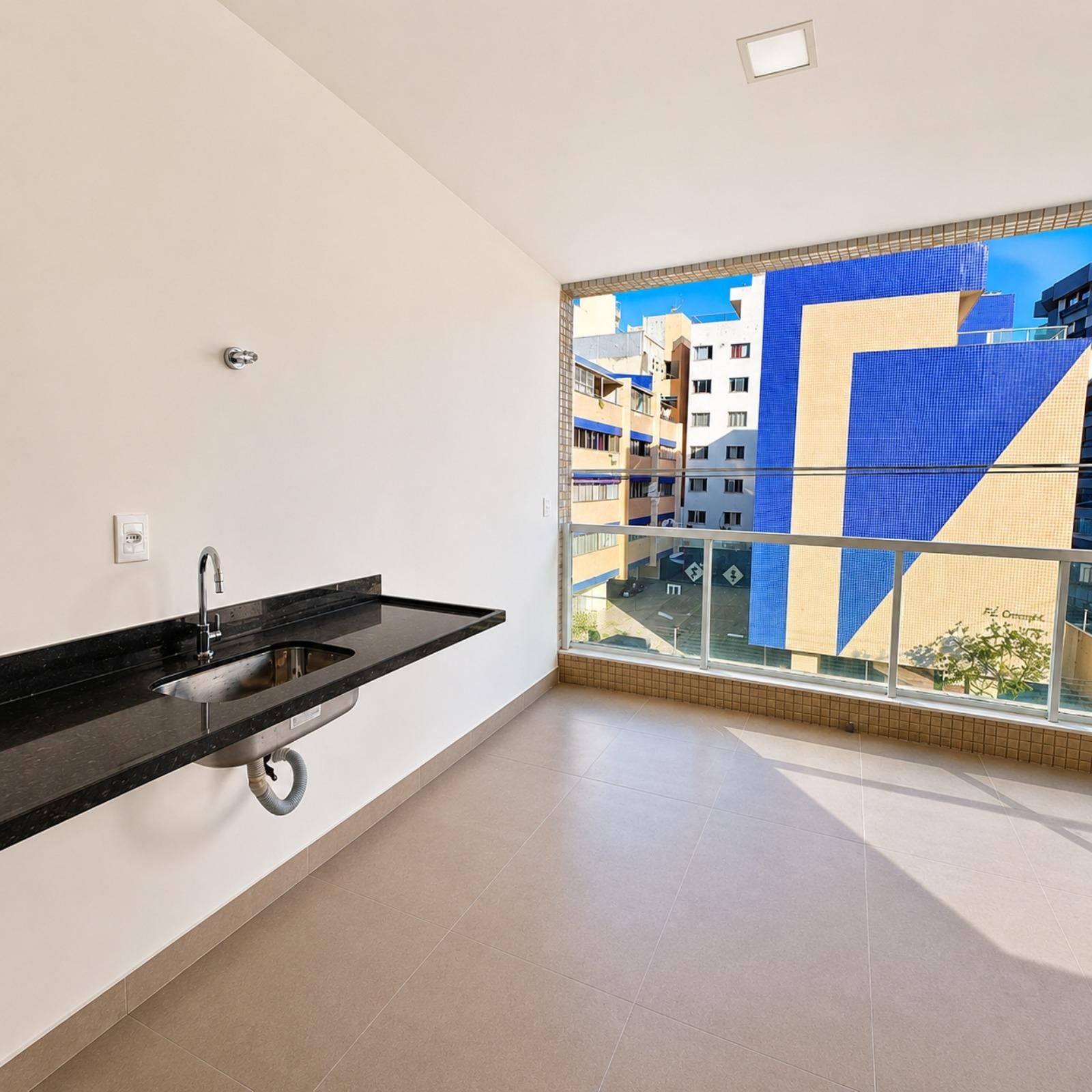 Apartamento à venda com 2 quartos, 1 suíte, novo, lazer completo na Praia do Morro em Guarapari - ES