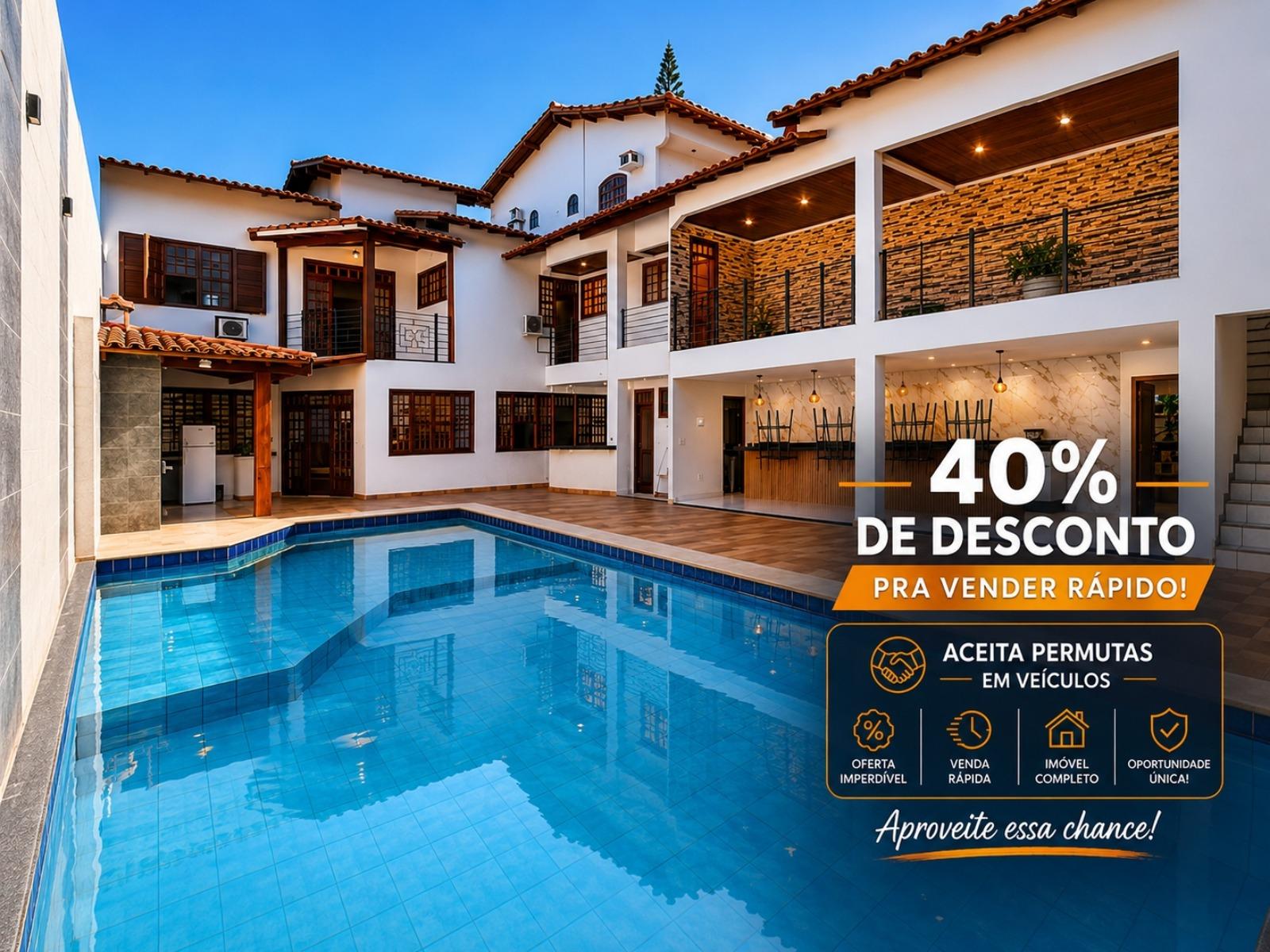 Casa a venda com 5 quartos, lazer completo, 5 minutos da praia em Guarapari ES