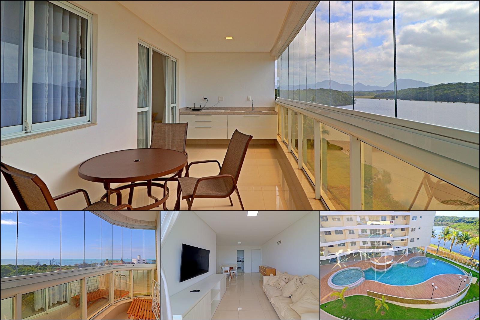 Apartamento de 3 quartos à venda no Vivendas da Lagoa, sendo 1 suíte + DCE, lazer completo em Nova Guarapari - ES