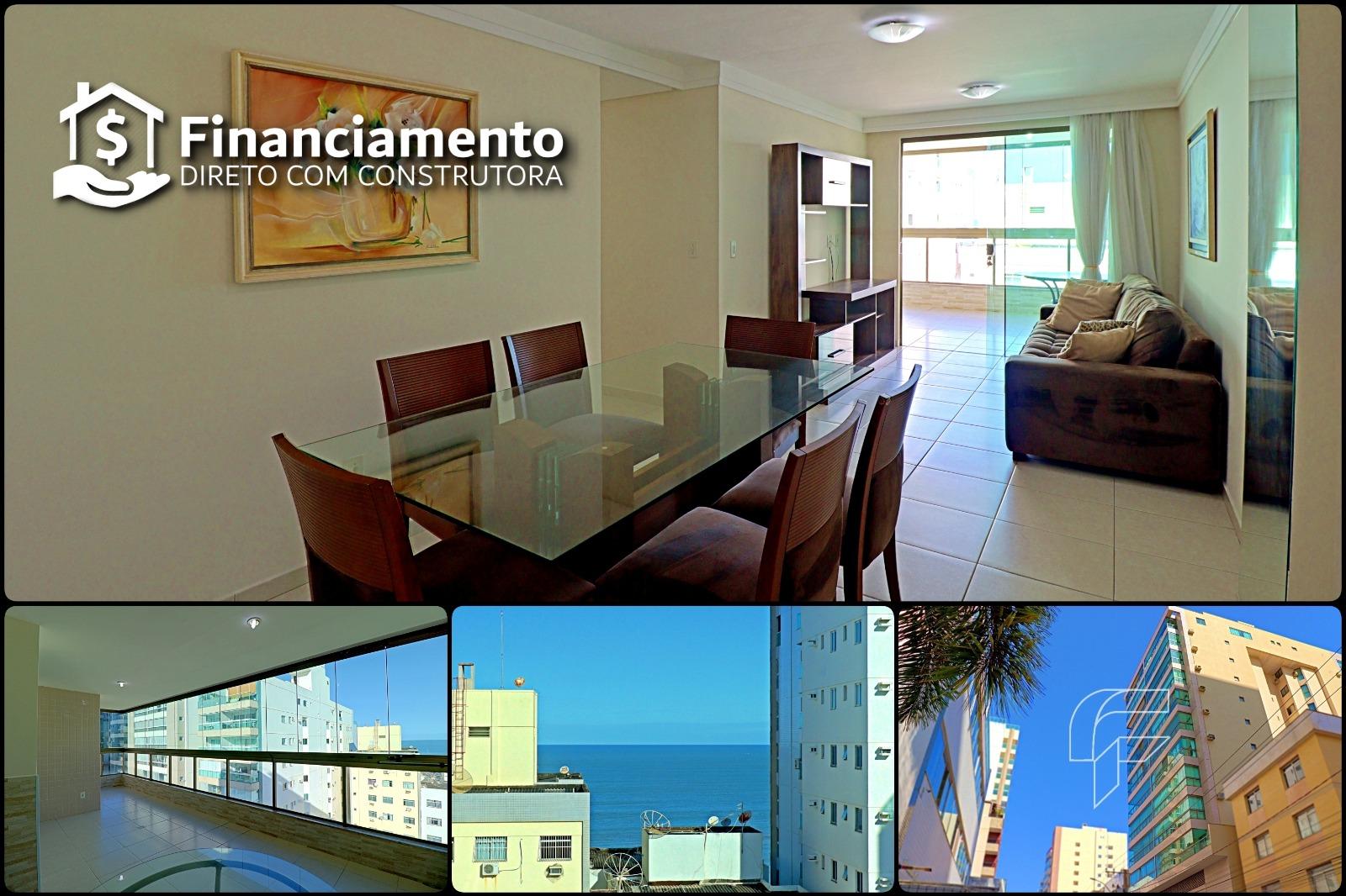 Apartamento de luxo à venda de 3 quartos, 1 suíte, varanda gourmet com vista para o mar, localizado na Praia do Morro em Guarapari - ES