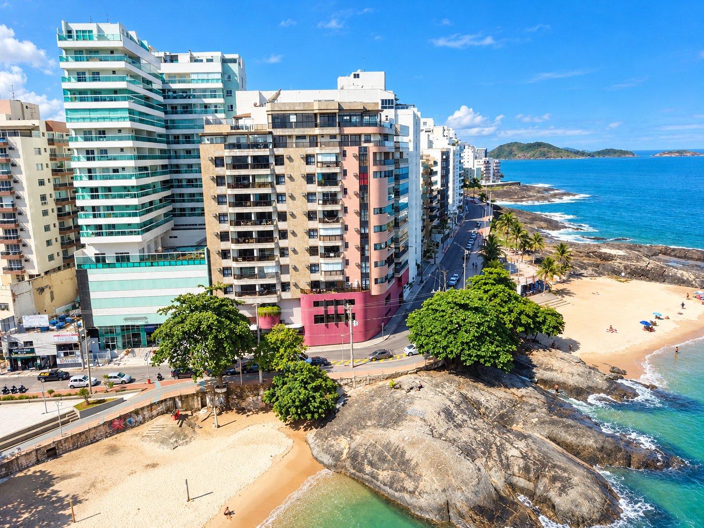 Apartamento Exclusivo à Venda em Guarapari-ES, Bairro Praia das Castanheiras - 2 Quartos, 1 Suíte, 1 Sala, 2 Banheiros, 2 Vagas, 60m².